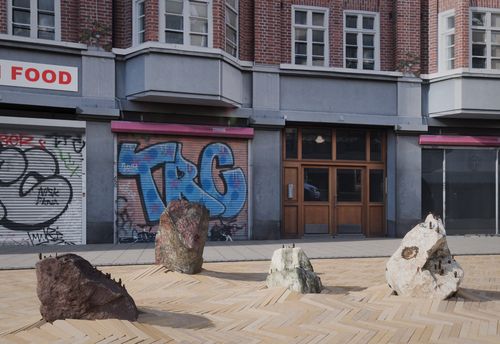 Rendering of warehouse redevelopment proposal in Stuttgart